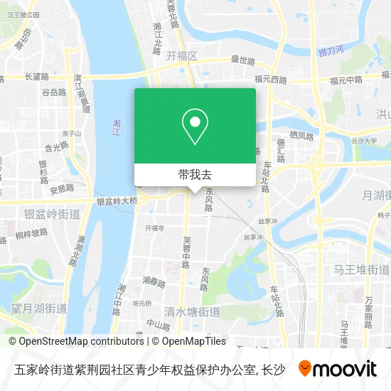 五家岭街道紫荆园社区青少年权益保护办公室地图