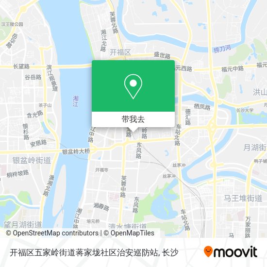 开福区五家岭街道蒋家垅社区治安巡防站地图