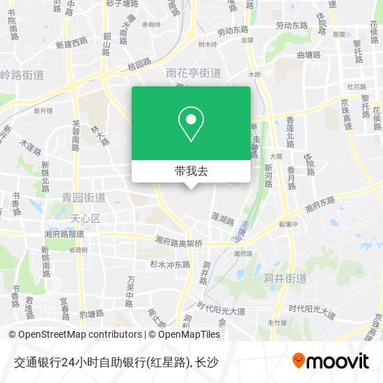 交通银行24小时自助银行(红星路)地图