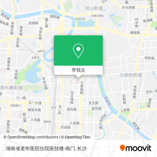 湖南省老年医院住院医技楼-南门地图