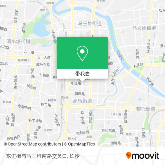 东进街与马王堆南路交叉口地图