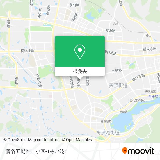 麓谷五期长丰小区-1栋地图