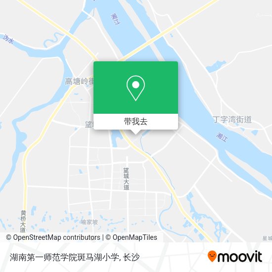 湖南第一师范学院斑马湖小学地图