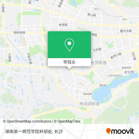 湖南第一师范学院科研处地图