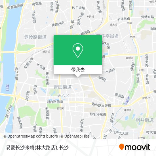 易爱长沙米粉(林大路店)地图