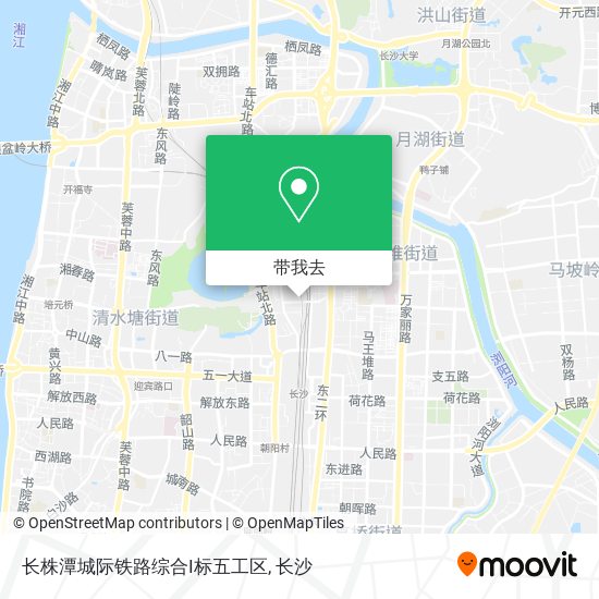 长株潭城际铁路综合I标五工区地图