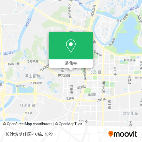 长沙筑梦佳园-10栋地图