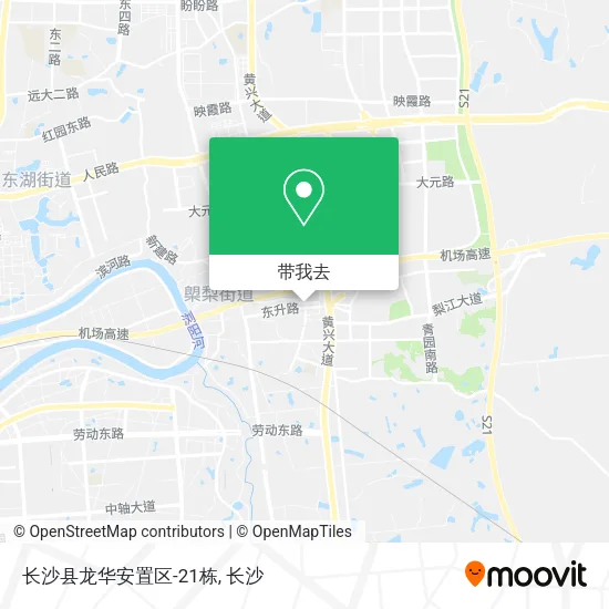 长沙县龙华安置区-21栋地图