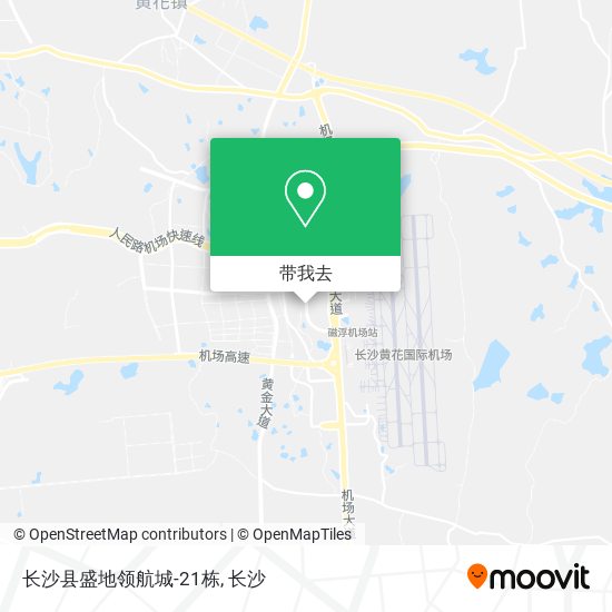 长沙县盛地领航城-21栋地图
