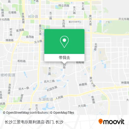 长沙三景韦尔斯利酒店-西门地图