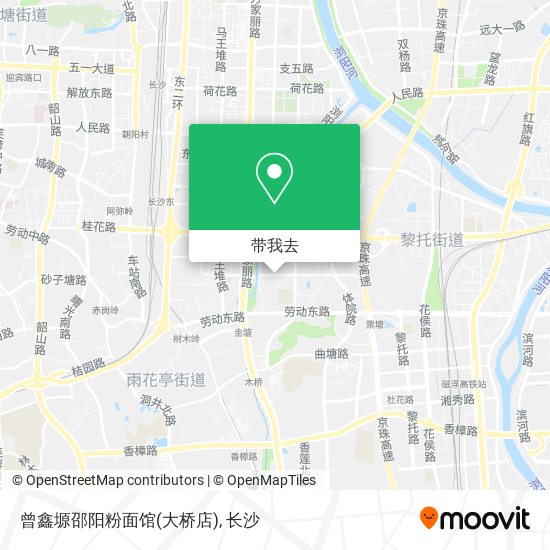 曾鑫塬邵阳粉面馆(大桥店)地图