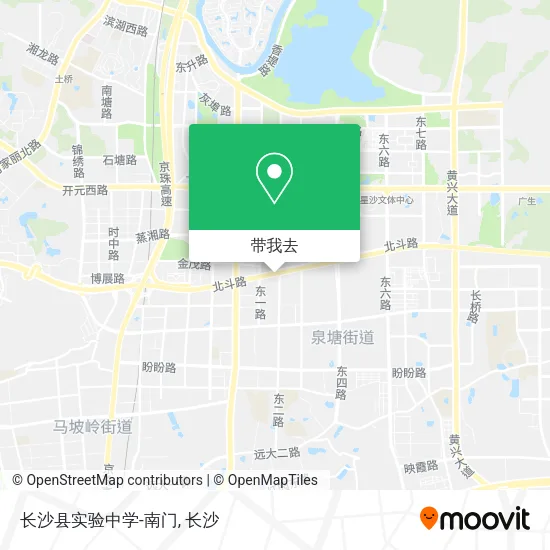 长沙县实验中学-南门地图