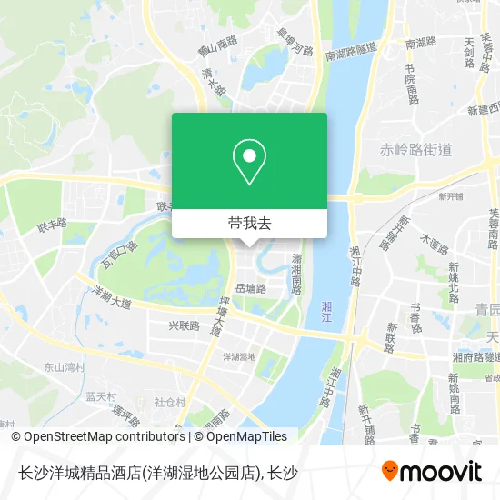 长沙洋城精品酒店(洋湖湿地公园店)地图