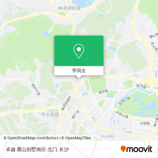 卓越·麓山别墅南区-北门地图