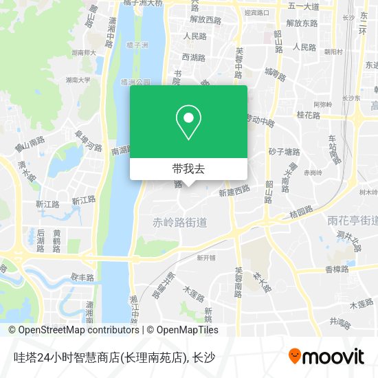 哇塔24小时智慧商店(长理南苑店)地图