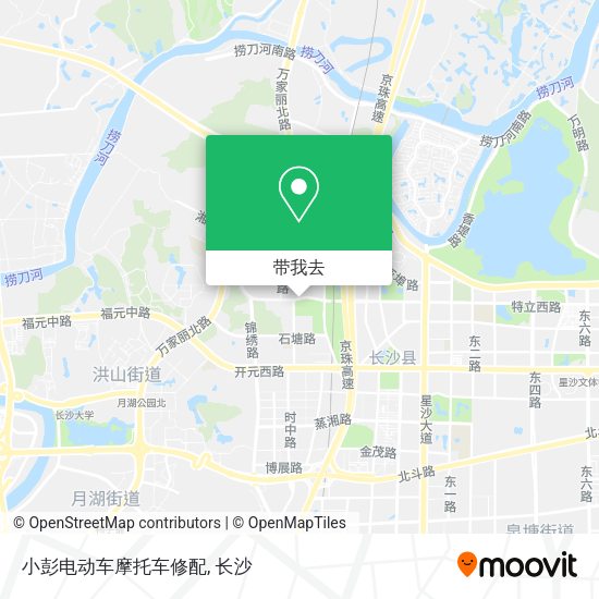 小彭电动车摩托车修配地图