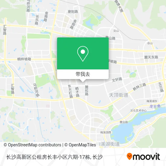 长沙高新区公租房长丰小区六期-17栋地图