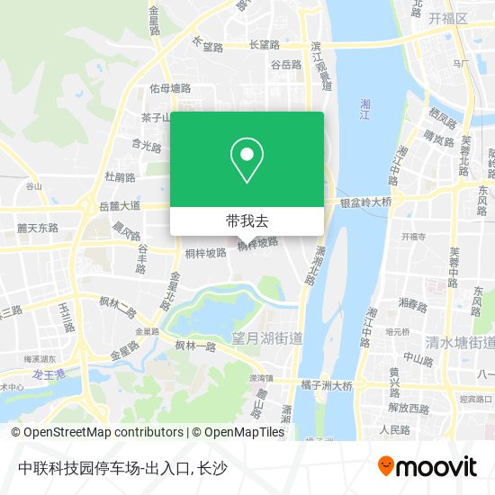 中联科技园停车场-出入口地图
