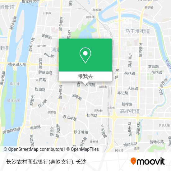 长沙农村商业银行(窑岭支行)地图
