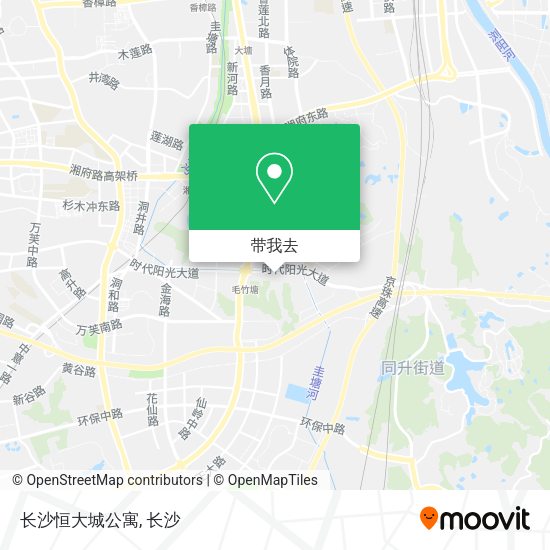 长沙恒大城公寓地图