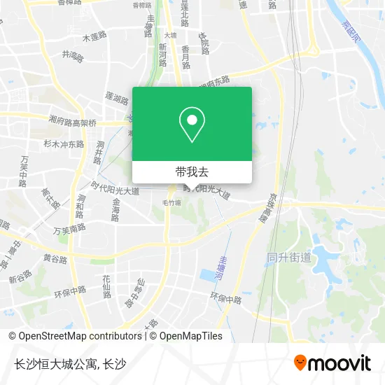 长沙恒大城公寓地图