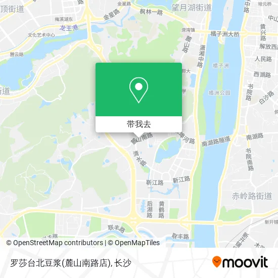 罗莎台北豆浆(麓山南路店)地图