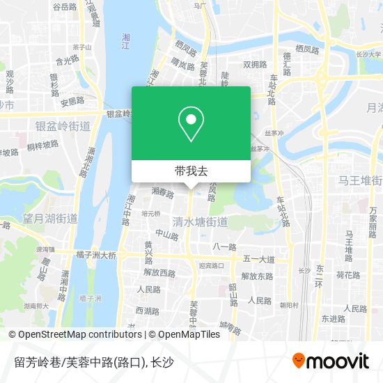 留芳岭巷/芙蓉中路(路口)地图
