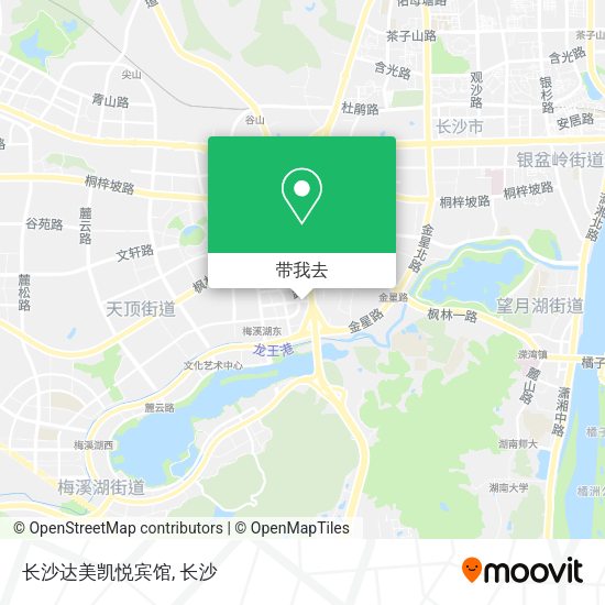 长沙达美凯悦宾馆地图