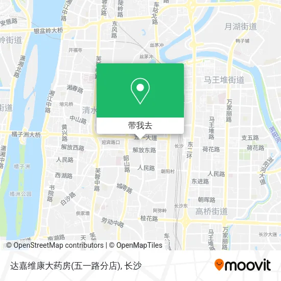 达嘉维康大药房(五一路分店)地图