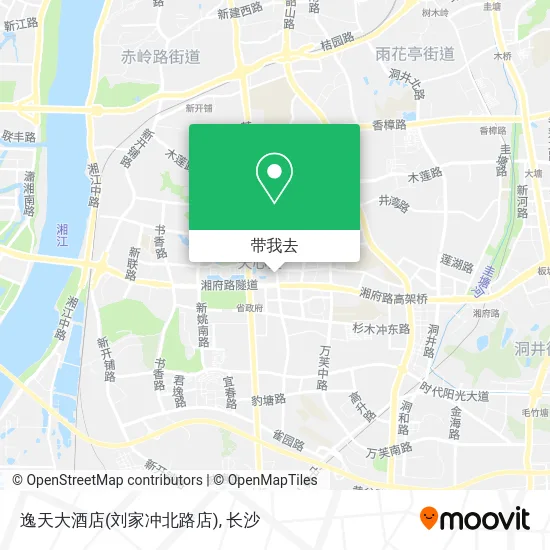 逸天大酒店(刘家冲北路店)地图