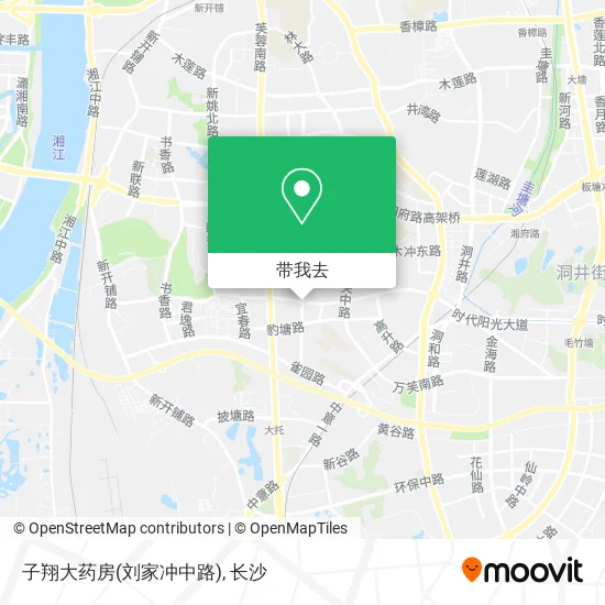 子翔大药房(刘家冲中路)地图
