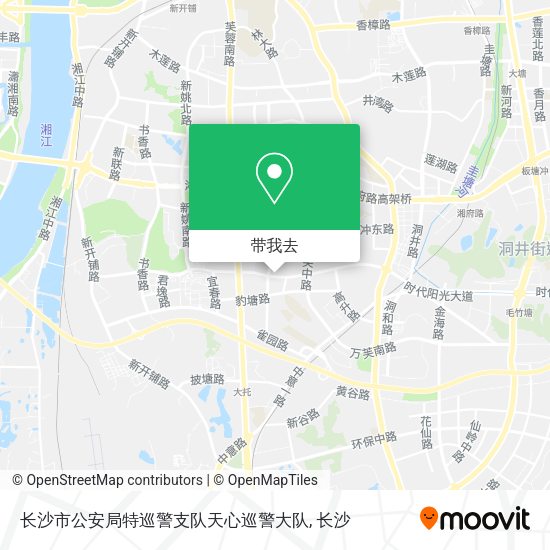 长沙市公安局特巡警支队天心巡警大队地图