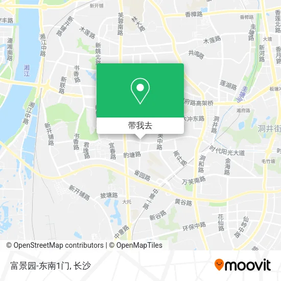 富景园-东南1门地图