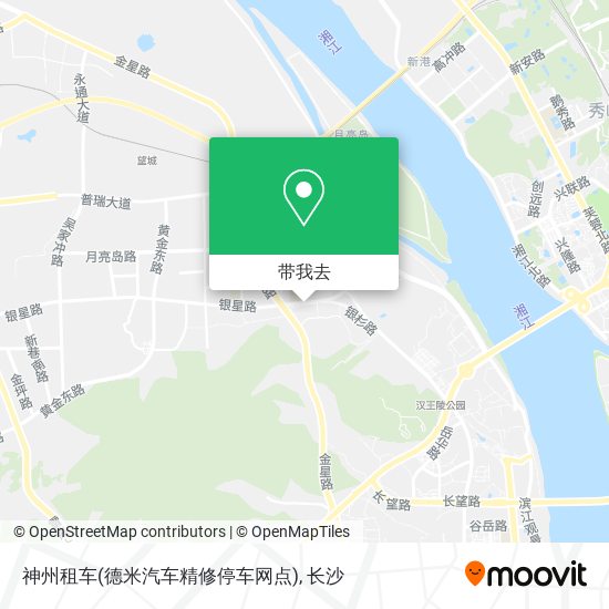 神州租车(德米汽车精修停车网点)地图