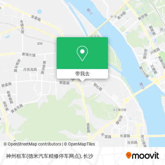 神州租车(德米汽车精修停车网点)地图