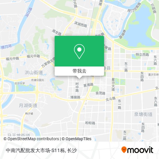 中南汽配批发大市场-S11栋地图