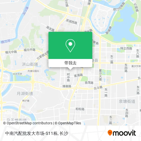 中南汽配批发大市场-S11栋地图