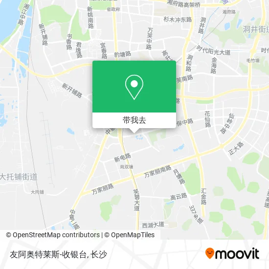 友阿奥特莱斯-收银台地图