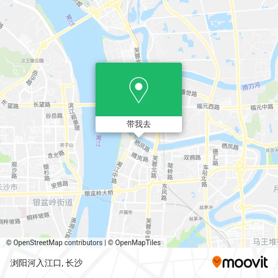 浏阳河入江口地图