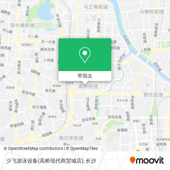 少飞游泳设备(高桥现代商贸城店)地图