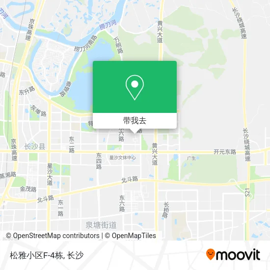 松雅小区F-4栋地图
