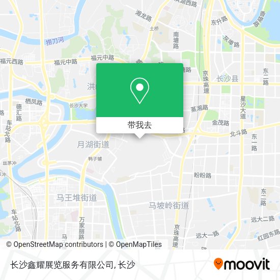 长沙鑫耀展览服务有限公司地图