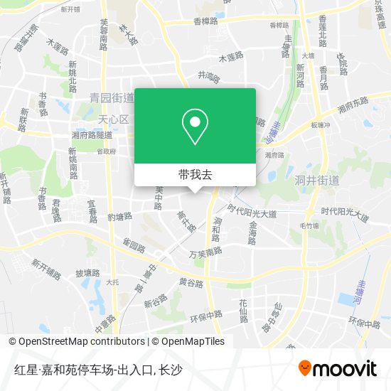 红星·嘉和苑停车场-出入口地图