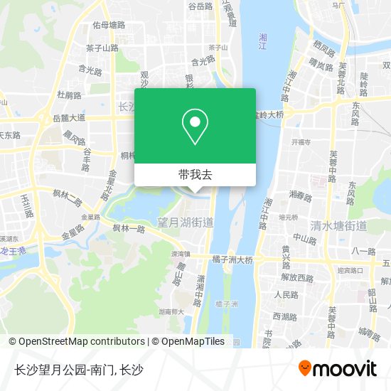 长沙望月公园-南门地图