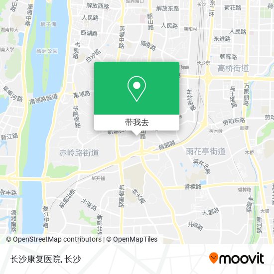 长沙康复医院地图