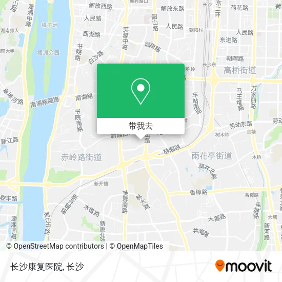 长沙康复医院地图