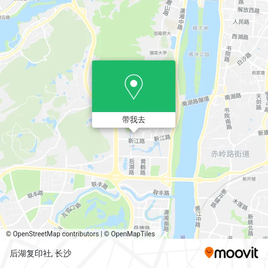 后湖复印社地图