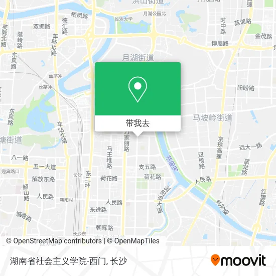 湖南省社会主义学院-西门地图