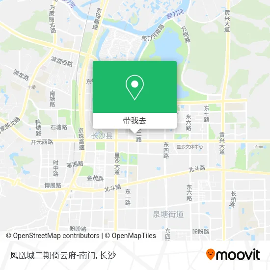 凤凰城二期倚云府-南门地图