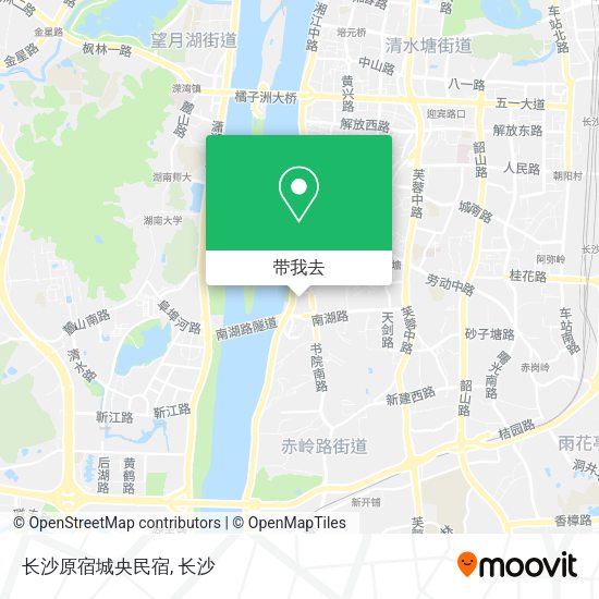 长沙原宿城央民宿地图